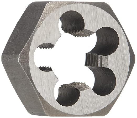 Drill America - DWTHXNPT114 1-1/4"-11-1/2" Carbon Steel Hex NPT Pipe Rethreading Die, DWT Series