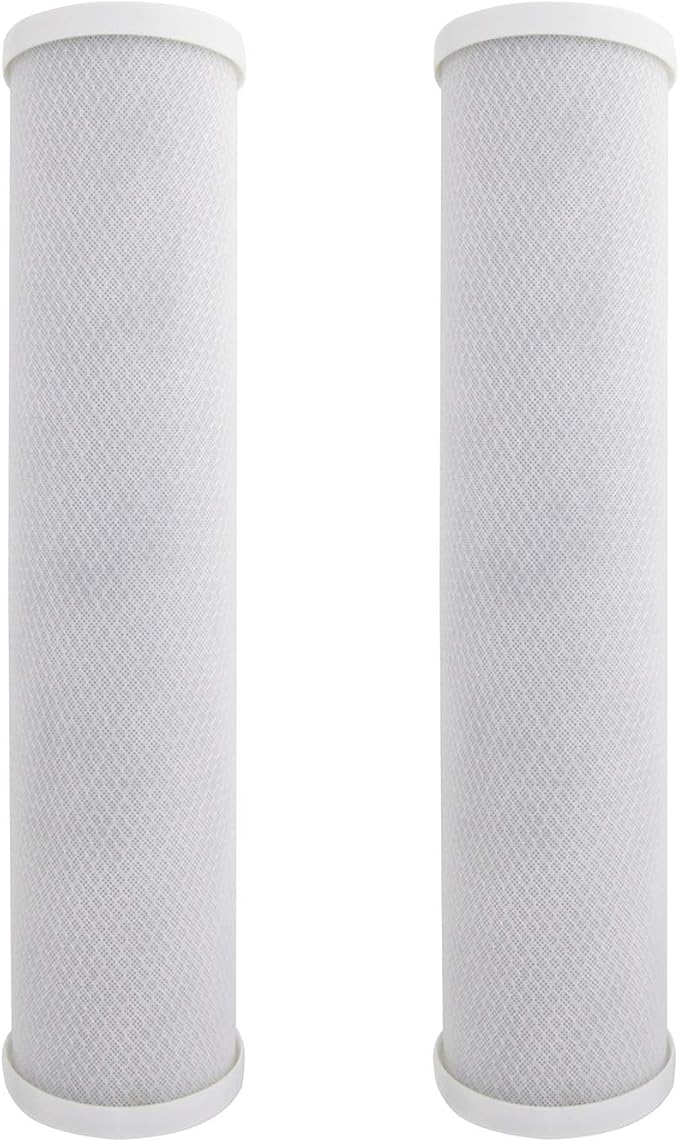Tier1 5 Micron 20 x 4.5 Water Filter | Radial Flow Granular Activated Carbon Whole House Cartridge | Replacement for Pentek EP-20BB, 155583-43, CB-45-2005 | 4.5 x 20 Water Filter (2-Pack)
