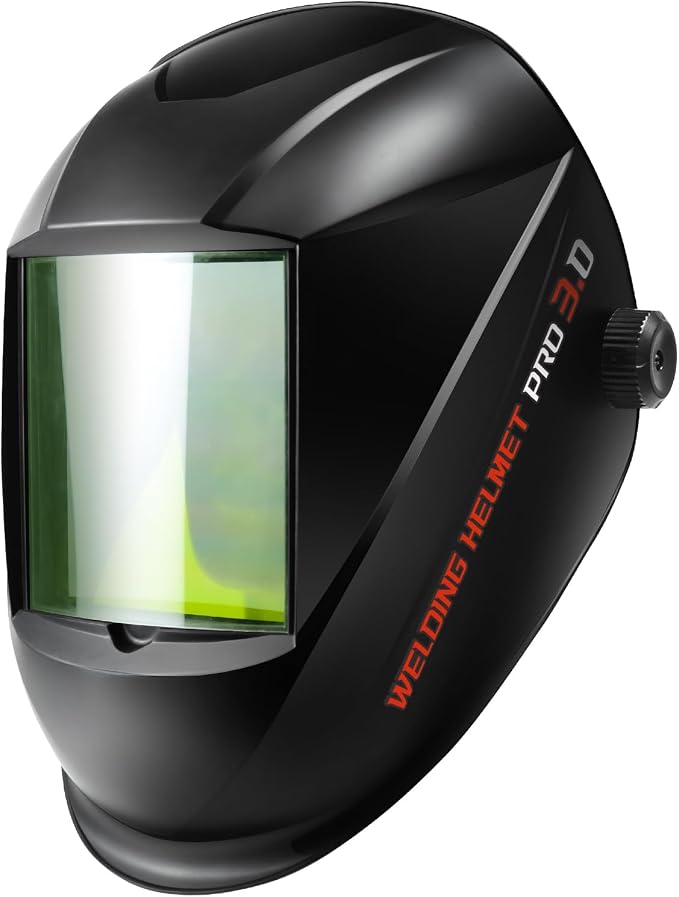 TRQWH Laser Welding Helmet OD8+ 190nm-450nm&900nm-1100nm Large Viewing Laser Safety Helmet Protective Mask Eye Protection for Laser Welding/Laser Cutting/Laser Cleaning/Laser Marking