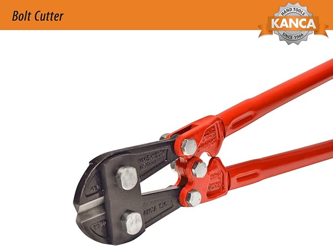 KANCA Bolt Cutter BC-10, Drop-Forged Metal Cutter and Steel Cutter, 26'' INCH Cutting Capacity 10 MM, Hand Tools & Home Improvement, Heavy Duty Cutter, Red Colour