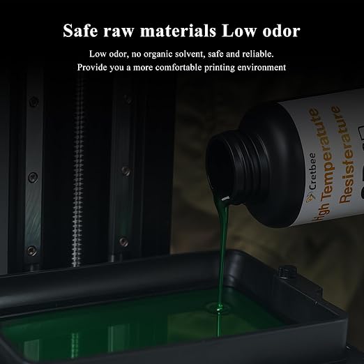 Up to 536℉(280°C) 3D Printer Resin, High Temperature resina, High Precision 3D Printing Resin for Engineering, Industrial Parts, 405nm Photopolymer Resin for DLP/LCD Gray 1000g