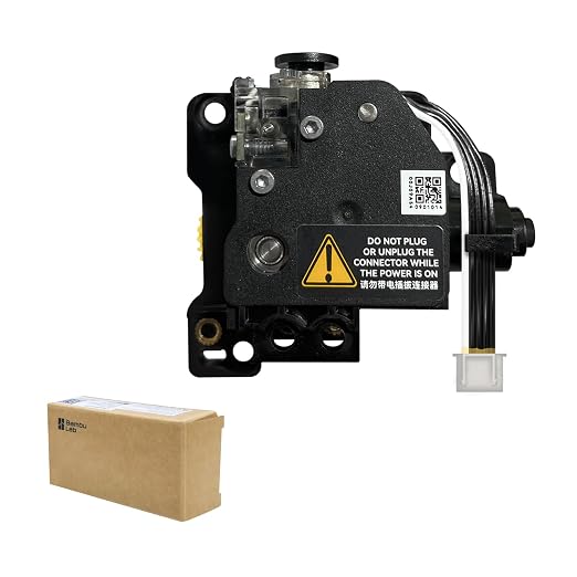 Original Hardened Steel X1C Extruder Unit for Bambu Lab X1C 3D Printer with Dual Gears for Increased Extrusion Force & Filament Run-Out Detection