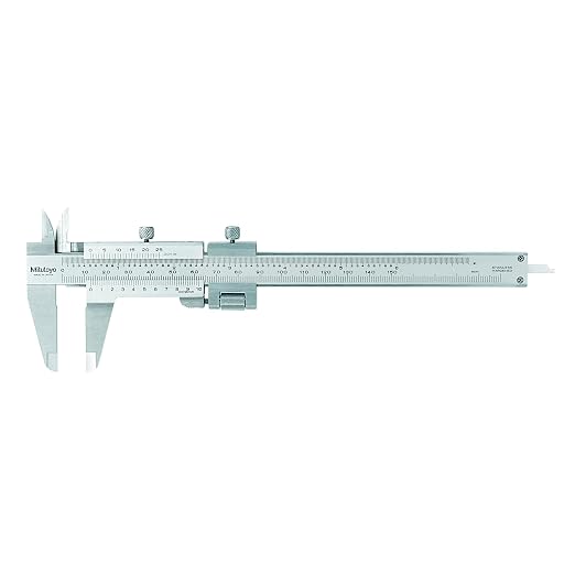 Mitutoyo 532-121 Vernier Caliper, Stainless Steel, Inch/Metric, 0-11" Range, +/-0.0015" Accuracy, 0.001" Resolution