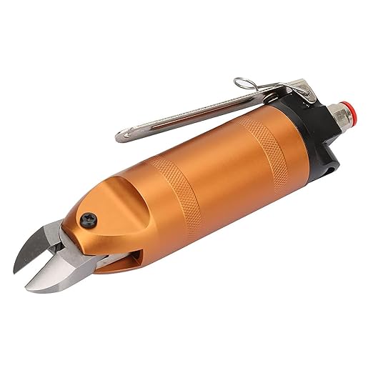 HS20 Air Scissors, Heavy Duty Pneumatic Nipper Tool Cutting Pliers for Iron Stainless Steel Plate Brass Wire (HS20-S5)