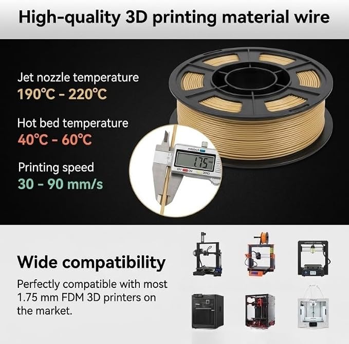 3D Printer Filament 1.75mm Filajoy3D 3D Printing Filament 250g Dimensional Accuracy +/- 0.03mm for Most FDM 3D Printers