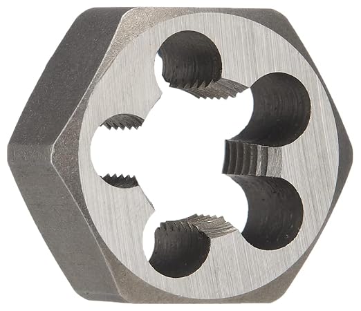 Drill America 3"-1/2-8 Carbon Steel Hex NPT Pipe Rethreading Die, DWT Series
