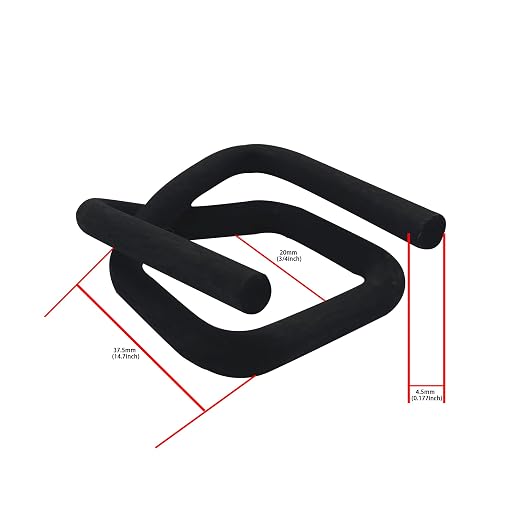 Heavy Duty 2500Lbs Break Strength 3/4" x 330' Woven Cord Banding Strapping Kit and 100 Strapping Buckles
