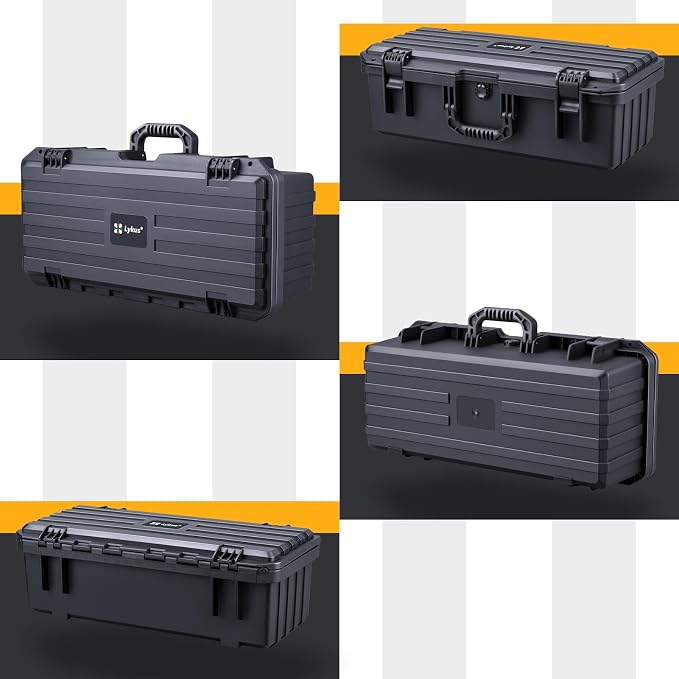 Lykus HC-5031 Waterproof Hard Case with Customizable Foam Insert, Interior Size 20.67x8.15x6.69 in, Suitable for long slim items