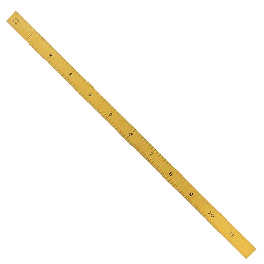 PEC Tools Flexible 12-inch Titanium Nitride (TiN) Coated High Precision Carbon Steel Machinist Rule, Extreme Scratch Resistant, Imperial Scale Graduations 1/8",1/16",1/32",1/64" (4R), Made in USA