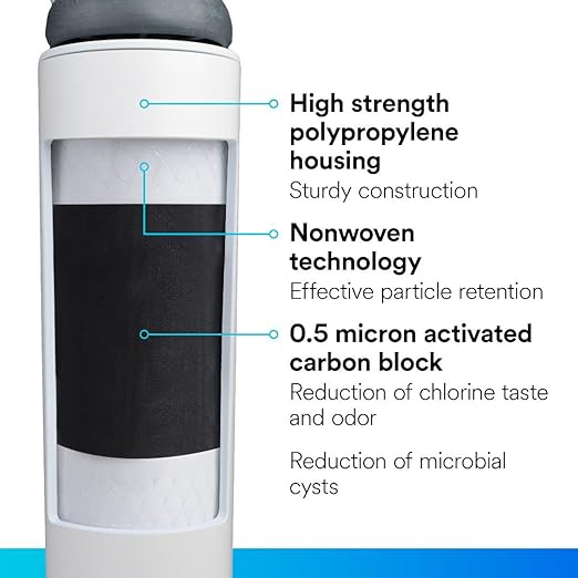 3M Aqua-Pure Replacement Filter C-Complete, for use with AP Easy Complete System, NSF Certified Reduces Chlorine Taste and Odor, Sediment, Asbestos, Cyst, Lead, Mercury, Select VOCs. 750 gallons.