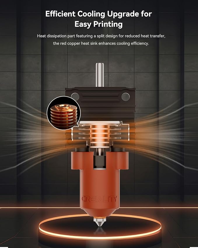 Creality Official K1/K1 Max/K1C Ceramic Heating Block Kit, Support 300°C High Temperature and 600mm/s Fast Speed Printing, Compatible with Creality K1, K1 MAX, K1C 3D Printer
