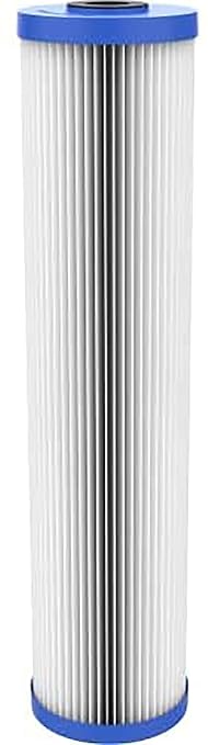 Pentair Pentek R30-20BB Big Blue Sediment Water Filter, Whole House Pleated Polyester Filter Cartridge, 20" x 4.5", 30 Micron, White