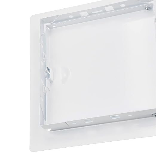 6" x 6" White Metal Access Panel - Wall Access Panel for Drywall - Hidden Wire Cover for Wall Covering Panels - Plumbing, Electricity, Heating Alarm, Bathroom, Dry Wall Hole Cover