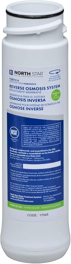 North Star 7287514 Replacement Membrane Cartridges for Reverse Osmosis System