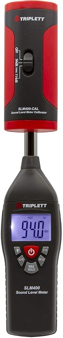Triplett SLM400-KIT Decibel Sound Level Meter with Calibrator and Certificate of Traceability to NIST, 35 to 130dB