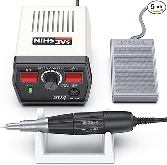 35K RPM Micromotor Polisher with Micro Motor Handle, Micromotor for Jewelry,Ceramics,Silicone,Glasswork,Woodcarving (204, 102)