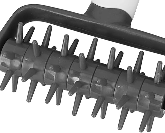 Plastic Pizza Dough Docker, Prevent Blistering Pizza Aerator Dough Dockers Press Time Saver Pastry Roller with Spikes for Home & Commercial Kitchen (Gray)