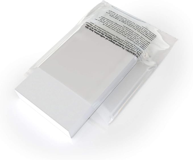 Poly Bags w Suffocation Warning 8x10-200 Pack Clear Packaging Resealable