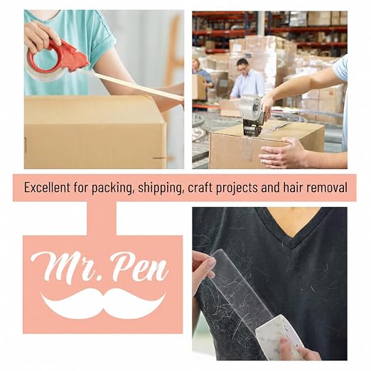 Mr. Pen- Packing Tape, 6 Pack, 2.7mil, 2' Wide, 60 Yards, Clear | Heavy Duty Packing Tape for Shipping, Packaging, Moving and Storage