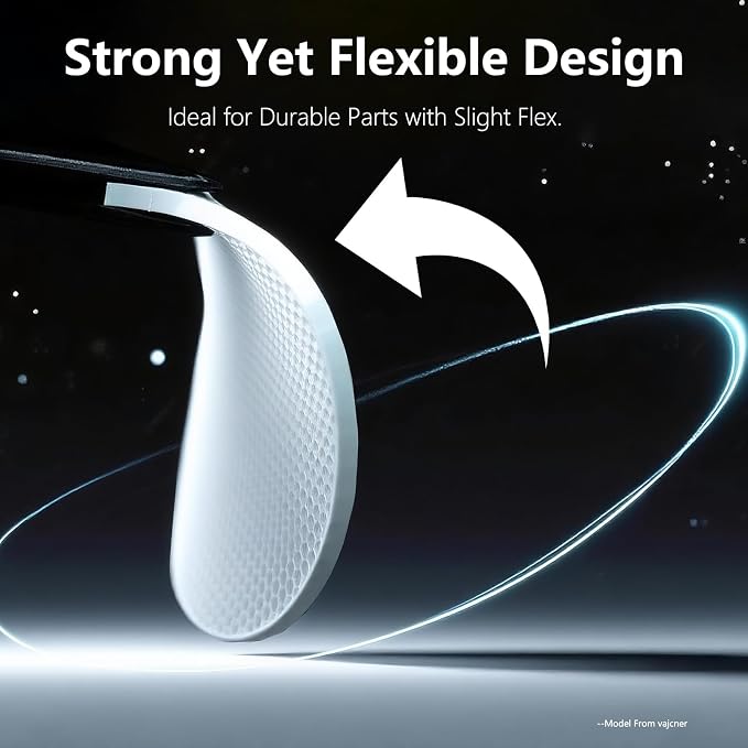 Siraya Tech Flex TPU 64D – High-Performance Elastic 3D Printing Filament, Durable & Wear-Resistant, Easy to Print, ISO 10993 Tested, Ideal for Tough, Durable Abrasion Resistant Parts (White, 1kg)
