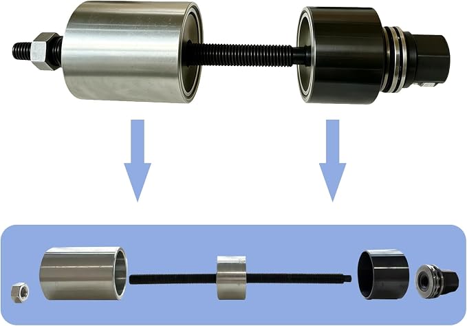 Silent Bearing Puller Set Dent Puller Kit | Differential Rear Axle Bush Tools, Mount Bushing Kit, Compatible with BMW E36, E38/39, E60/61, E31,E90/91