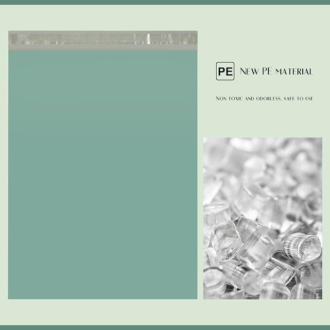 Metronic Poly Mailers 10x13 100 Pcs, Shipping Bags for Clothing, Strong Adhensive Mailing Bags, Shipping Envelopes for Small Business, Tear-resistant Mailer Envelopes Bags in Grayed Jade Green