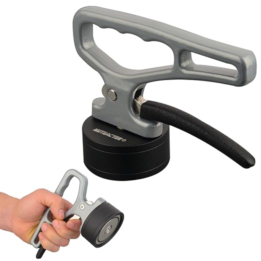 MUTUACTOR 2PCS Handheld Magnetic Pickup Tool Heavy Duty,Flexible Lifting Magnet with Handle for Pick-up,Quick Release Retrieval Grabber Strong Magnets Tool for Grappering Heavy Thick Iron Plate Block