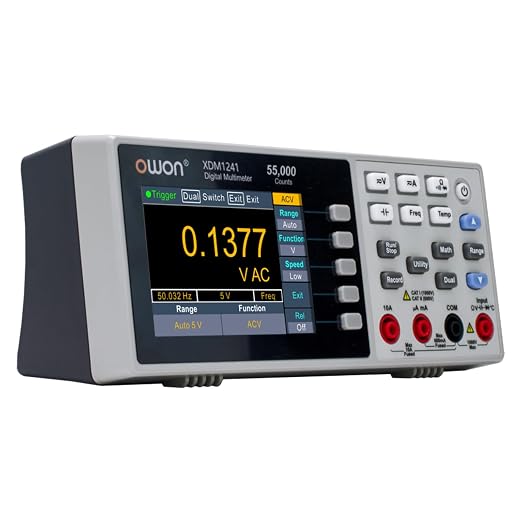 OWON XDM1241 Bench-Type Digital Multimeter with Rechargeable Batteries True RMS High Accuracy Universal Desktop Multimeters