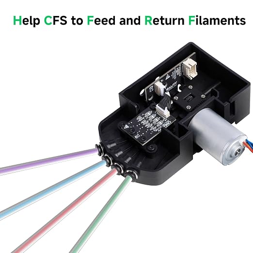 Creality CFS Five Way Kit, CFS Bottom Bracket, Original CFS Replacement Accessories with Brushless Motor for Multi Color 3D Printer Automatically Filament System (0.35A, 24V, L11)