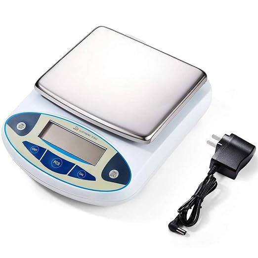 5000g x 0.01g Digital Analytical Balance | High Precision Electronic Lab Scale for Laboratory, Scientific Research, Jewelry & Coin Weighing