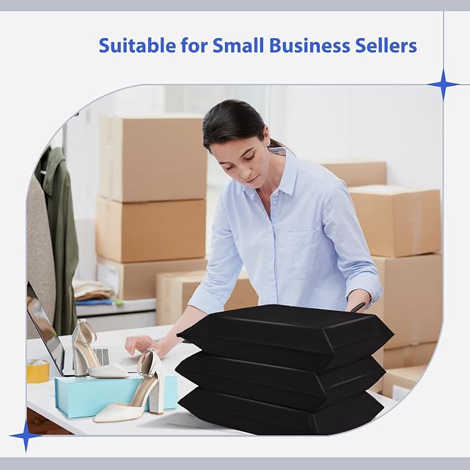 Fuxury Poly Mailers 17.7x22" 25 Pcs,XL Shipping Bags for Clothing,Black #10 | Heavy Duty Self Seal Mailing Envelopes,Durable Opaque Packaging Mailers Poly Bag For Large Clothing Business,Boutique&Online