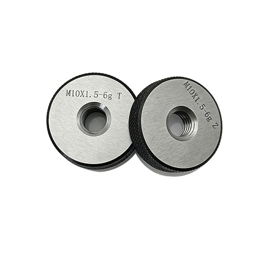 Tools Thread Ring Gauge M10-1.5 6g, for External Thread with NOT GO Side and GO Side，Two Piece