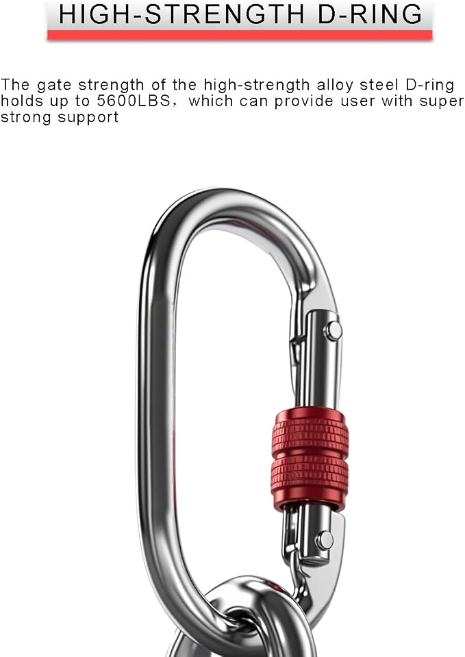 Swivel Top Self Retracting Lifeline, BUCAMAO 66FT Retractable Lanyard, SRL | Steel Wire, Srl Fall Protection, Retractable Safety Lanyard, Safety Harness Yoyo, Fall Protection Kit, Fall Arrestor