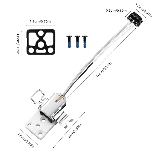 ENOMAKER Bamboo Hotend Heating Assembly Kit for Bambu A1, A1 Mini Series 3D Printer, 300℃ Quick Swap Clamp with Heater&Thermistor, Secure Heat Block Ceramic Heating Base, Mounting Clip Accessory,White