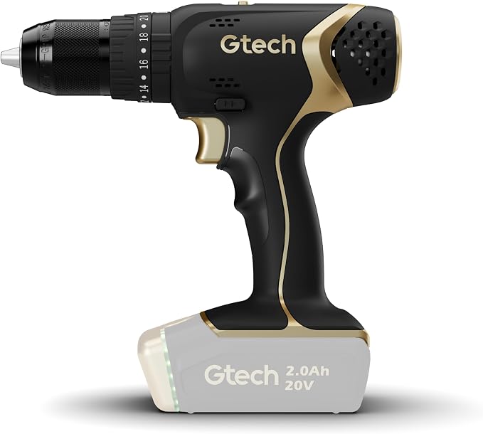 Gtech Combi Drill - Cordless Power Drill for DIY Projects, Home Tool Kit, and More - Includes Cordless Electric Drill Only