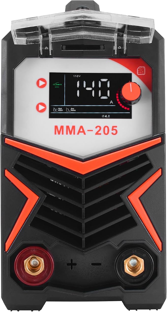 VEVOR MMA Welder, 205A 2-in-1 MMA Lift TIG Stick Welding Machine, 110/220V Dual Voltage IGBT Inverter Welder Machine with Digital Display, Hot Start Arc Force Anti-Stick (Lift Torch Not Included)