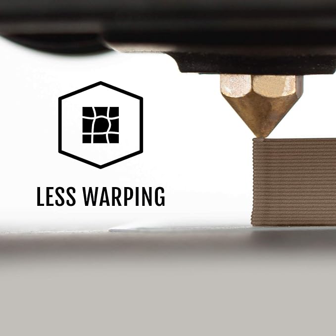 HATCHBOX 1.75mm Wood PLA 3D Printer Filament, 1 KG Spool, Dimensional Accuracy +/- 0.03 mm, 3D Printing Wood Filament