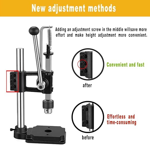 Leather Hole Puncher Hand Punching Machine Manual Press Puncher Punch Tools for DIY Craft, Black