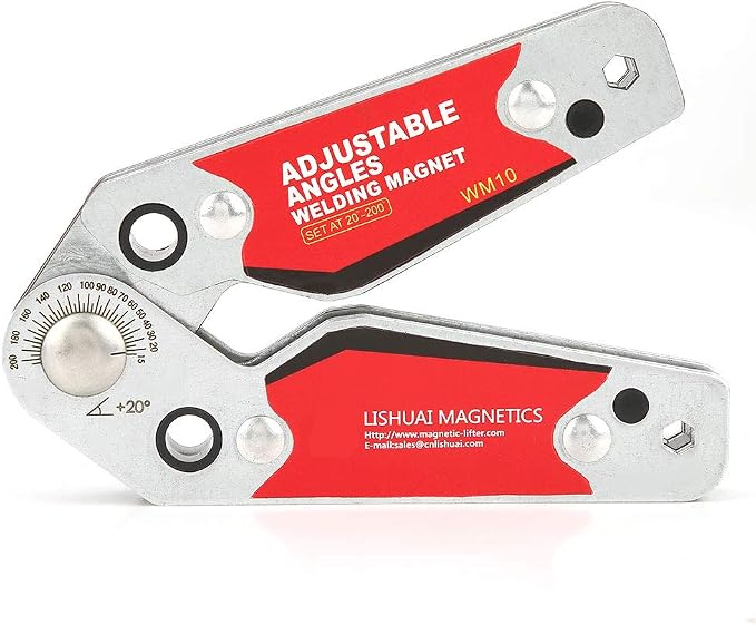 Adjustable Angles Welding Magnet 20°-200°, Magnetic Welding Holder Clamp Welder Tool for Soldering Positioning