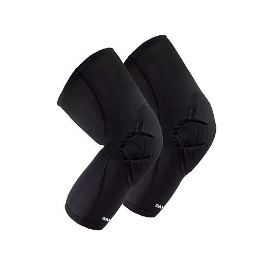 Knee Pads | Compression Sleeve Joint Protection | Shock Absorbing Technology | Men Women Kids, Black, Size XXL