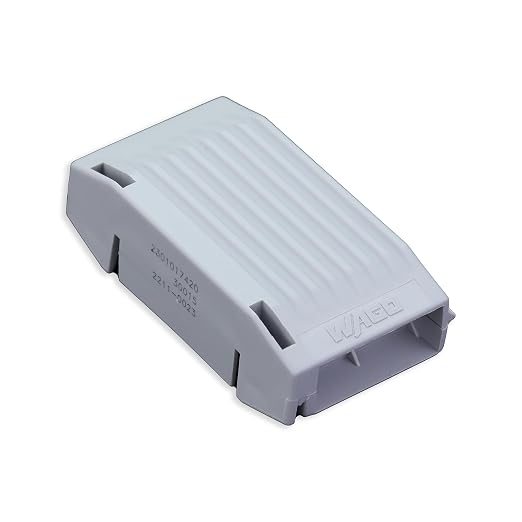 207-1372 | WAGO Gelbox for 221 Inline | Moisture Protection | IPX8-certified | Gray, Label-Free housing | Small | [Box of 4 Pieces]