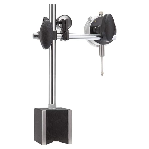 Dial Indicator with Magnetic Base Holder Differential Backlash Gauge 0-1.0" Tester Gage Gauge Fine Adjustable Long Arm 0.001" Precision 11