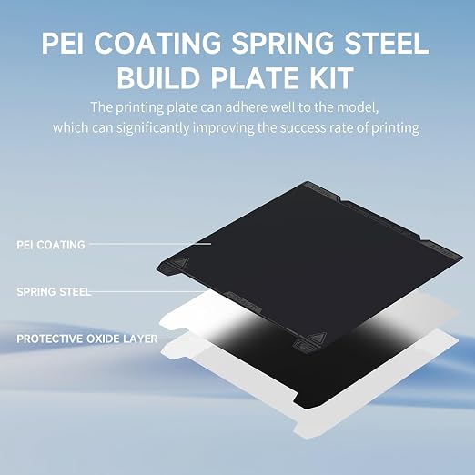 Official Creality Original K1 Build Plate 235x235mm Smooth PEI Sheet Flexible Spring Steel Magnetic 3D Printer Build Plate for K1/K1C/Ender 3/3 V2/3 Pro/5/5 Pro/3 Neo/3 V2 Neo