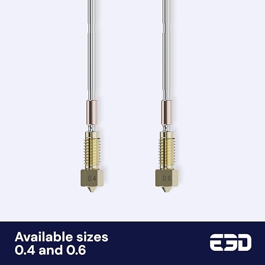 Genuine E3D High Flow Prusa Nozzle for MK4/XL 3D Printer (Brass, 0.6mm)