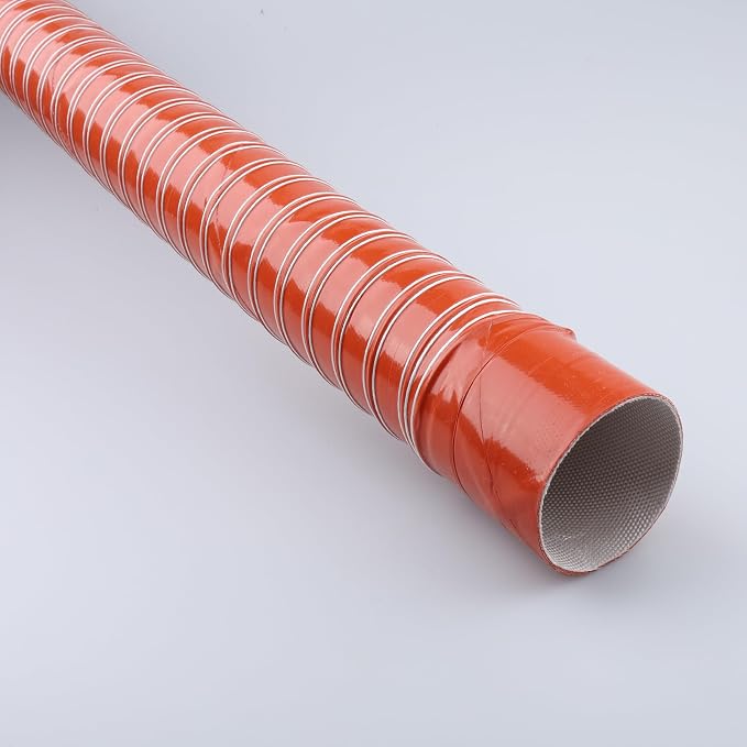 AC PERFORMANCE 2.5" ID Silicone Flexible Brake Cooling Air Ducting Induction Intake Pipe Hose with Cuff, Length 3 Meter (10 Feet)
