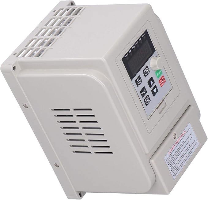 VFD Variable Frequency Drive,Single‑Phase 110V Input 3‑Phase 220V Output Variable Frequency Inverter, Motor Speed Controller,220V 1500W AT5‑1500X, Default