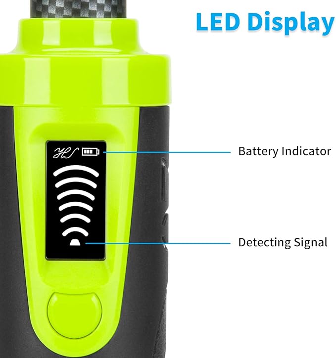 GLOBALDETECTOR Metal Detector 35m/115 Feet Fully Waterproof Underwater Pinpointer High Sensitive Portable Handheld Pulse Induction Gold Detectors Targeting with Vibration LCD Display
