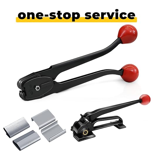 Strapping Sealer/Crimper for 1/2" Steel Strapping Band Manual Banding Tool with 13" Extended Handle