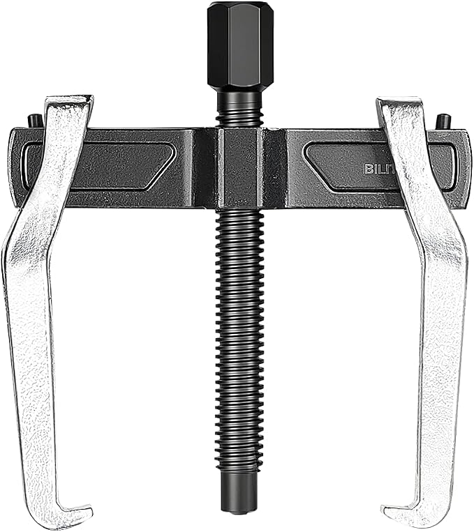 BILITOOLS 3" 2 Jaw Gear Puller, Small Bearing & Pulley Removal Tool, Internal External Reversible for Flywheel, Pulleys & Gears Wiper Arms