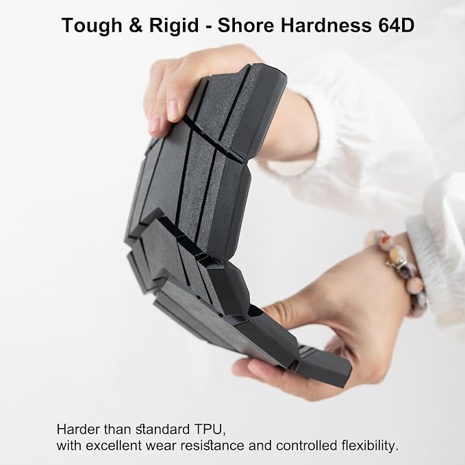 Siraya Tech Flex TPU 64D – High-Performance Elastic 3D Printing Filament, Durable & Wear-Resistant, Easy to Print, ISO 10993 Tested, Ideal for Tough, Durable Abrasion Resistant Parts (Black, 1kg)